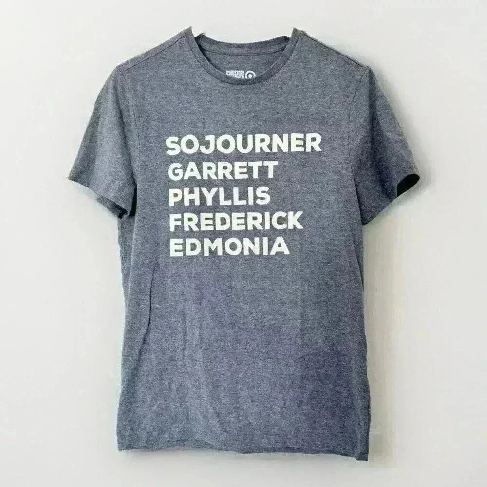 Target Womens Black History Month T Shirt Names On Front And Back Size Small
